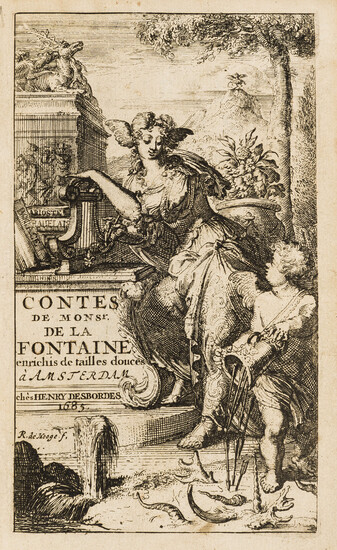 La Fontaine (Jean de) Contes et Nouvelles en Vers, 2 vol. in 1, first illustrated edition, Amsterdam, chez Henry Desbordes, 1685.