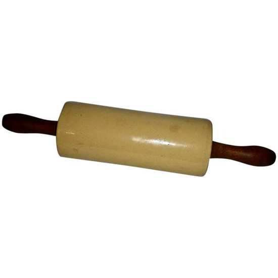 Large Yellow Ware Rolling Pin