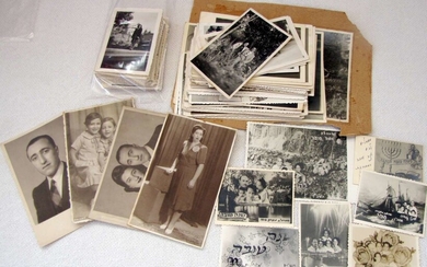 Large photo archive of a Jewish family from Baghdad, 150 photos and 7 Shana Tova cards, Iraq, Israel 1920-60’s
