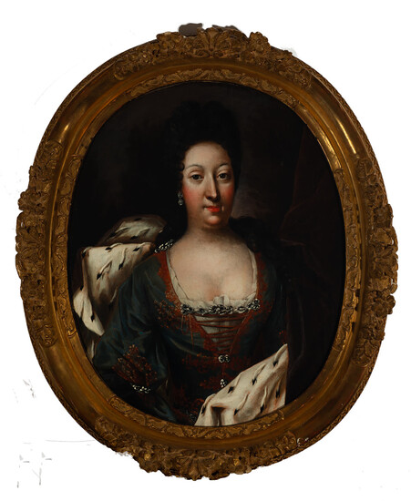 Large portrait of a lady, 18th century French school