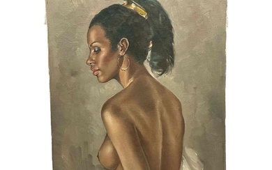 Leo Jansen (1930-1980) Female Nude Oil on Canvas