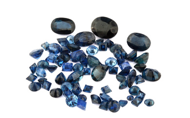 Lot loose sapphires , approx. 17.1 ct, different shapes, sizes...