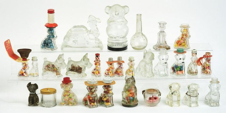 Lot of 26: Animal Candy Containers.