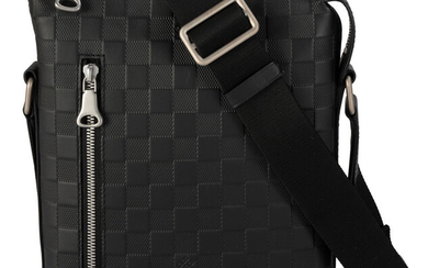 Louis Vuitton, sac Messenger discovery BB en cuir damier infini, housse, 24x20 cm