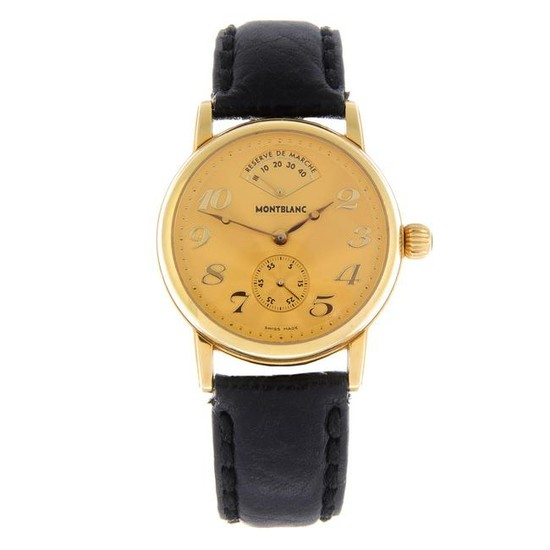 MONTBLANC - a gentleman's Meisterstuck wrist watch.