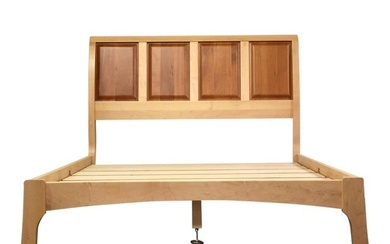 Maple and Cherry Full Bed by Copeland Furniture