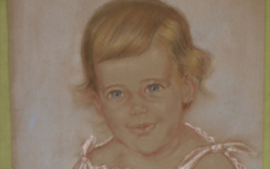Martin Reisberg (1923-?), 'Porträt eines kleinen Mädchens' / 'A portrait...
