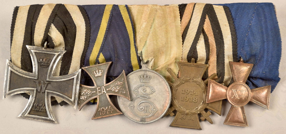 Medal clasp of a sergeant with 5 awards