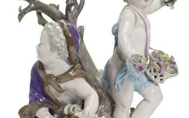 Meissen Porcelain Figure Group Emblematic Of The