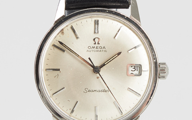 OMEGA, wristwatch, Seamaster, 35 mm, steel, automatic, plastic crystal, c. 1966.