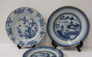 ORIENTAL CERAMICS, a Canton porcelain plate and bowl decorat...