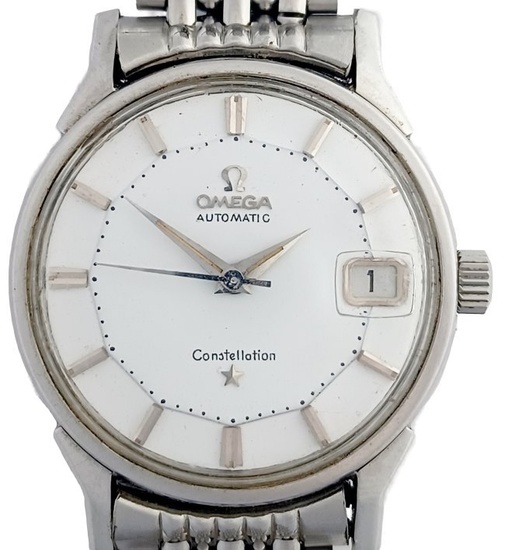 Omega Constellation Pie Pan Dial Automatic Date 168.005 Early Adjustable Omega Bracelet