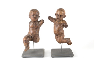 Pair of "PUTTI" sculptures