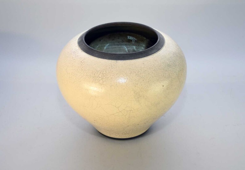 Peter Sparrey (b.1967), a white vase
