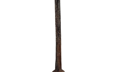 Pre Columbian Carved Mayan Wooden War Paddle / Club With...