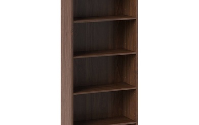 Project 62 Brannandale Five-Shelf Walnut Finish Bookcase