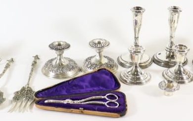 STERLING SILVER CANDLESTICKS - BOWLS & MORE