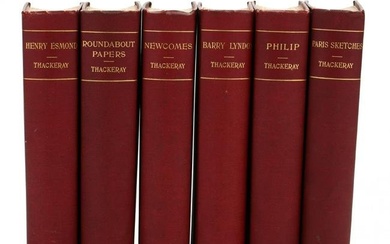 Set of Six Books by William Makepeace Thackeray