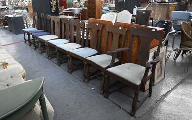 Set of Twelve Michigan Chair Co. Dining Chairs.