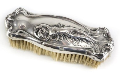 Sterling Silver Art Nouveau Vanity Clothes Brush c1900 Webster Company