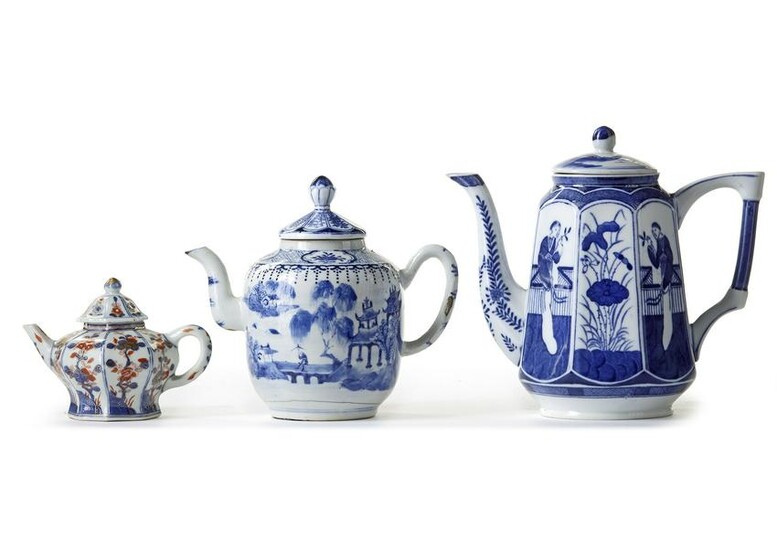 THREE CHINESE TEAPOT, 18TH CENTURY AND LATER