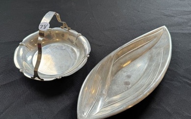 TWO STERLING SILVER TRAYS