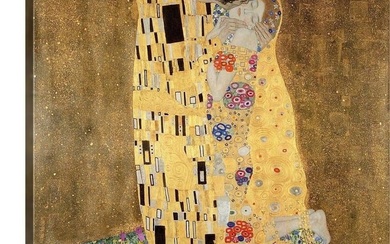 The Kiss, 1907 08 Canvas Reproduction by Gustav Klimt