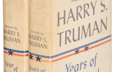 Truman's Memoirs Inscribed and Signed