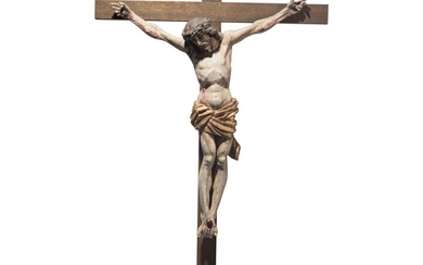 Un crucifix allemand, Franconia ou Ulm, 2ème moitié du 16ème siècle Corps du Christ de...