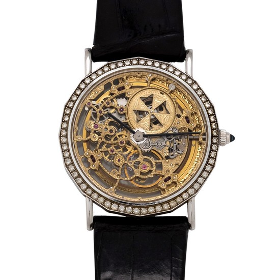 Vacheron Constantin, Gold and Diamond Ref. 43502/2 Skeleton Wristwatch