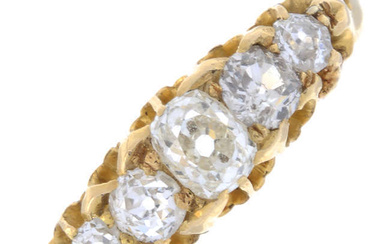 Victorian diamond five-stone ring