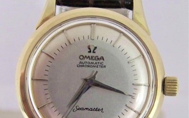 Vintage 14k OMEGA SEAMASTER CHRONOMETER Automatic Watch Ref 9082 Cal.505 RARE