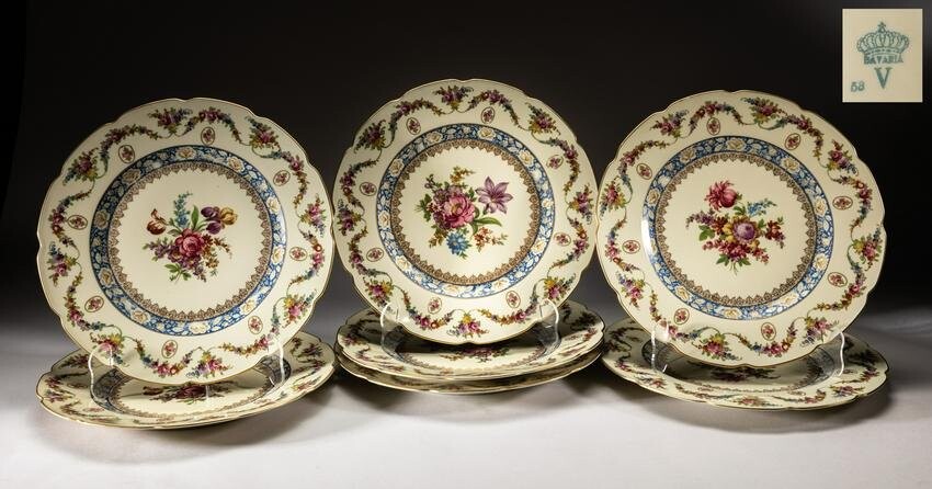 Vintage Bavaria Porcelain Plates