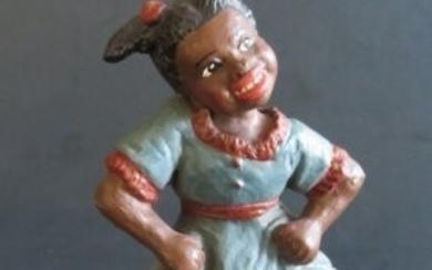Vintage Figurine, Faima, Dancing Girl African American Folk Art 1988