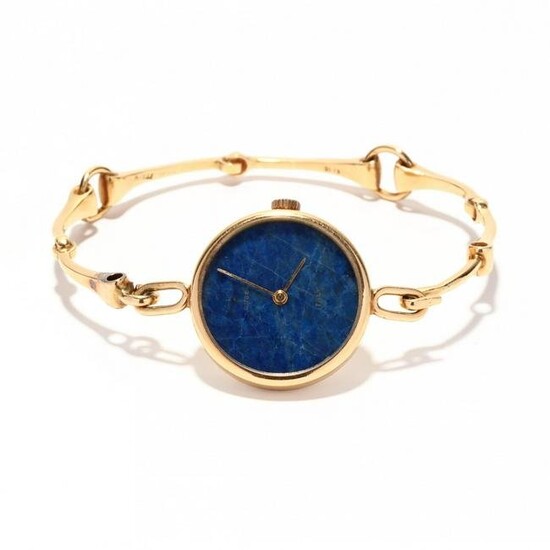 Vintage Gold and Lapis Lazuli Watch, Gucci