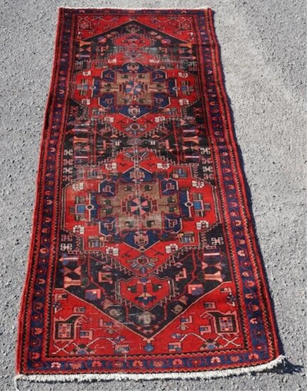 Vintage Persian Tribal Runner Carpet
