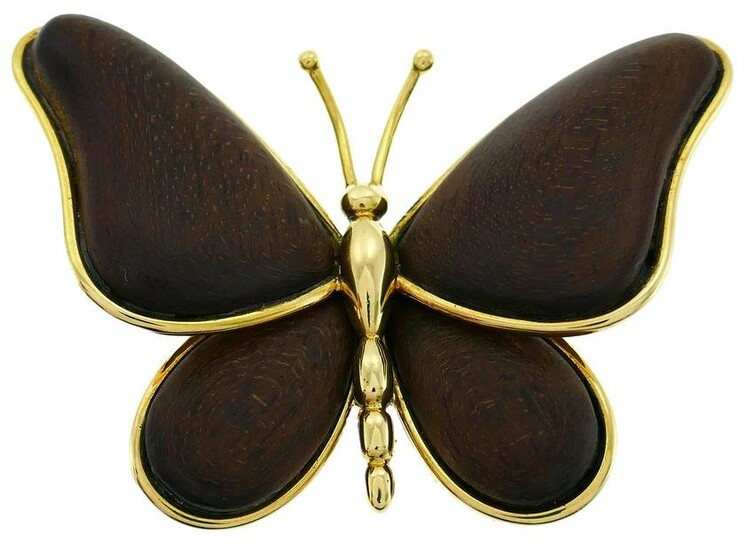 Vintage Van Cleef & Arpels Butterfly Pin Brooch Clip