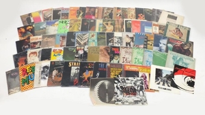 Vinyl LP's and programmes including The Beatles, The Police,...