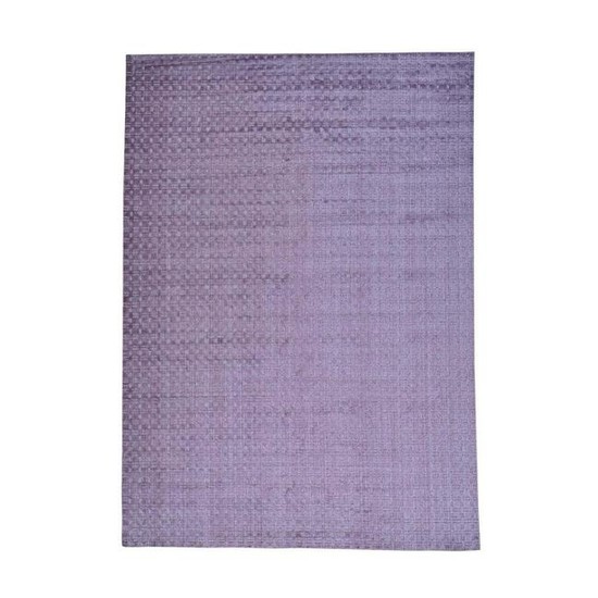 Wool and Silk Hand Loomed Tone on Tone Oriental Rug