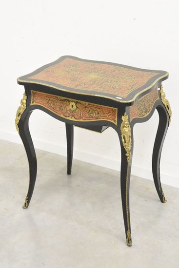 Work table in Boulle marquetry, Napoleon III period...