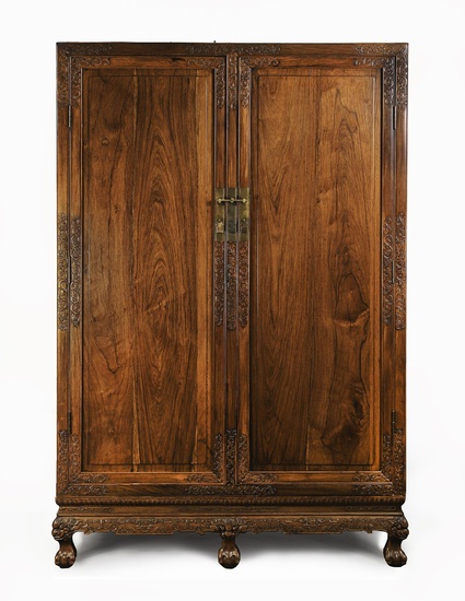 iGavel Auctions: Chinese Huanghuali Cabinet, early 18th Century ASW1F