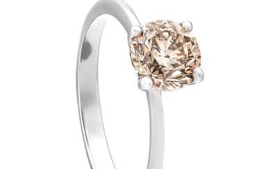 0.98 tcw Diamond Ring - 14 kt. White gold - Ring - 0.98 ct Diamond - No Reserve Price