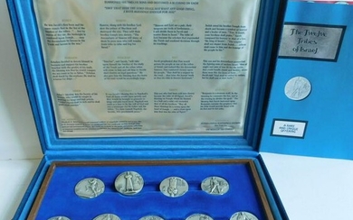 12 Tribes of Israel Silver Medals Set