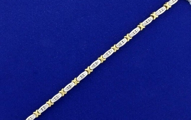 1.25ct TW Diamond Tennis Bracelet in 14k White and