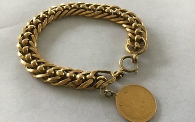 14 kt. Gold - Gold bracelet with Wilhelmina fiver
