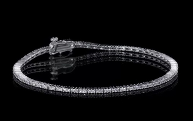 14 kt. White gold - Bracelet - 1.55 ct Diamond - Diamonds