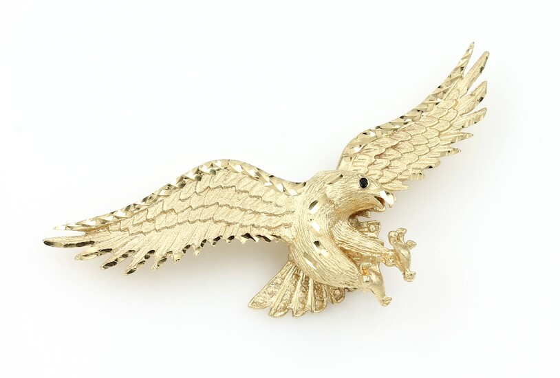 14 kt gold pendant "eagle" , YG...