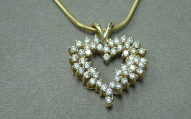 14k yg & Diamond Necklace