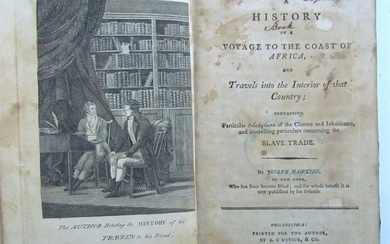 1797 HISTORY OF VOYAGE TO COAST of AFRICA by JOSEPH HAWKINS antique 1st EDITION