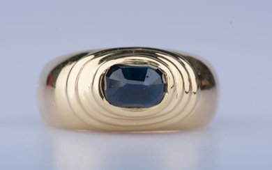 18 kt. Gold - Ring Sapphire
